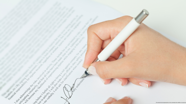 El control de incorporación en los contratos de crédito al consumo